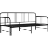 vidaXL Ausziehsofa Bettgestell Schwarz Metall 90x200 cm Modell 2650960* Betten|Sofas