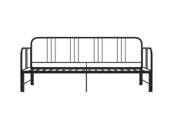 vidaXL Ausziehsofa Bettgestell Schwarz Metall 90x200 cm Modell 2650960* Betten|Sofas
