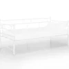 vidaXL Ausziehsofa Bettgestell Weiß Metall 90x200 cm Modell 5650979* Betten