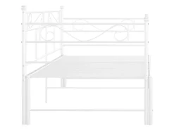 vidaXL Ausziehsofa Bettgestell Weiß Metall 90x200 cm Modell 5650979* Betten