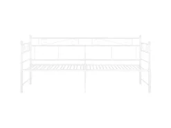 vidaXL Ausziehsofa Bettgestell Weiß Metall 90x200 cm Modell 5650979* Betten