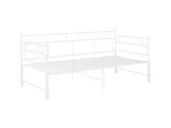 vidaXL Ausziehsofa Bettgestell Weiß Metall 90x200 cm Modell 5650979* Betten