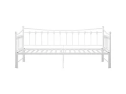 vidaXL Ausziehsofa Bettgestell Weiß Metall 90x200 cm Modell 2650967