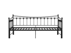 vidaXL Ausziehsofa Bettgestell Schwarz Metall 90x200 cm Modell 1650966