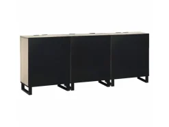 vidaXL Badezimmermöbel Set mit Regal 3-Tlg Massives Mango-Holz 3310047