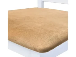 vidaXL Bartisch mit Stühlen 5-tlg. Massivholz Braun und Weiß