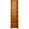 vidaXL Bücherregal 6 Fächer 52x22x180 cm Massivholz Eiche* Regale Massivholz