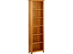 vidaXL Bücherregal 6 Fächer 52x22x180 cm Massivholz Eiche* Regale Massivholz