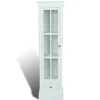 vidaXL Bücherregal 3 Fächer Weiß Holz 60639