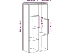 vidaXL Bücherregal Artisan-Eiche 50x25x104 cm 855965* Bücherregale