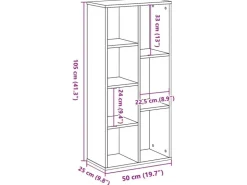 vidaXL Bücherregal 50x25x105 cm Holzwerkstoff 852792* Bücherregale