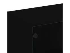 vidaXL Bücherregal mit Türen Schwarz 136x37x109 cm Holzwerkstoff