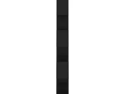 vidaXL Bücherregal Raumteiler Schwarz 80x24x186 cm Holzwerkstoff