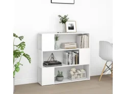 vidaXL Bücherregal Raumteiler Weiß 100x24x94 cm* Bücherregale