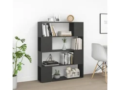 vidaXL Bücherregal Raumteiler Grau 100x24x124 cm* Bücherregale