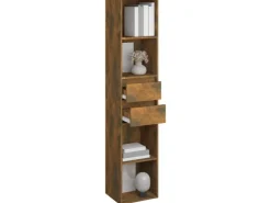 vidaXL Bücherregal Räuchereiche 36x30x171 cm Holzwerkstoff* Büroregale