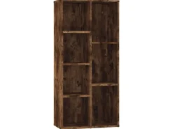 vidaXL Bücherregal Räuchereiche 50x25x106 cm