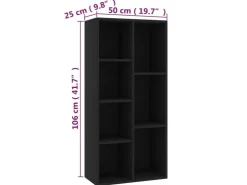 vidaXL Bücherregal 50x25x106 cm Holzwerkstoff 801108