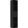 vidaXL Bücherregal Schwarz 36x30x171 cm Holzwerkstoff 802868