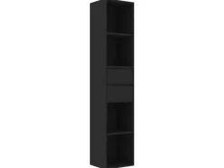 vidaXL Bücherregal Schwarz 36x30x171 cm Holzwerkstoff 802868