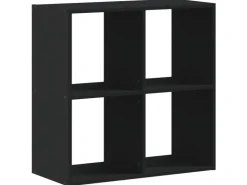 vidaXL Bücherregal Schwarz 68,5x32x68,5 cm Holzwerkstoff* Bücherregale