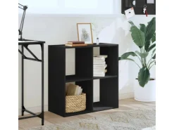 vidaXL Bücherregal Schwarz 68,5x32x68,5 cm Holzwerkstoff* Bücherregale