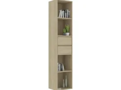 vidaXL Bücherregal Sonoma-Eiche 36x30x171 cm Holzwerkstoff 802870