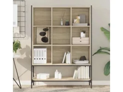 vidaXL Bücherregal Sonoma-Eiche 102x30x141,5 cm Holzwerkstoff