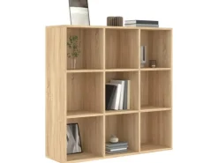 vidaXL Bücherregal Sonoma-Eiche 98x30x98 cm Holzwerkstoff* Holzregale|Bücherregale