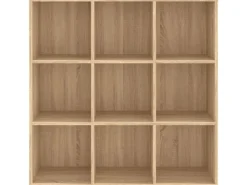 vidaXL Bücherregal Sonoma-Eiche 98x30x98 cm Holzwerkstoff* Holzregale|Bücherregale