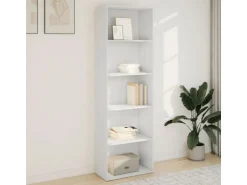 vidaXL Bücherregal Weiß 60x30x189 cm Holzwerkstoff 857917