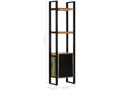 vidaXL Bücherregal 45x30x171 cm Altholz Massiv