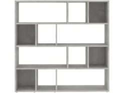 vidaXL Bücherregal/Raumteiler Betongrau 105x24x102 cm* Wanddekoration