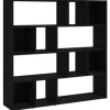 vidaXL Bücherregal/Raumteiler Schwarz 105x24x102 cm* Bücherregale|Wanddekoration