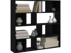 vidaXL Bücherregal/Raumteiler Schwarz 105x24x102 cm* Bücherregale|Wanddekoration