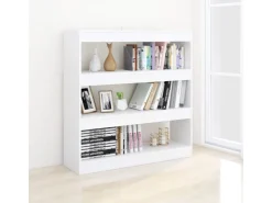vidaXL Bücherregal/Raumteiler Weiß 100x30x103 cm* Bücherregale