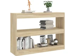 vidaXL Bücherregal/Raumteiler Sonoma-Eiche 100x30x72 cm* Bücherregale