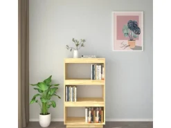 vidaXL Bücherregal/Raumteiler 60x35x103 cm Massivholz Kiefer* Bücherregale