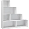 vidaXL Bücherregal/Raumteiler Hochglanz-Weiß 155x24x160 cm* Bücherregale