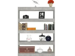 vidaXL Bücherregal/Raumteiler Betongrau 100x30x135 cm* Bücherregale