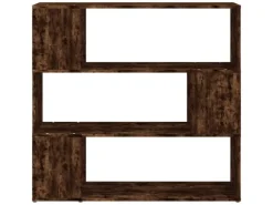 vidaXL Bücherregal/Raumteiler Räuchereiche 100x24x94 cm* Bücherregale