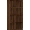 vidaXL Bücherregal/Sideboard Braun Eiche 66×30×130 cm Holzwerkstoff