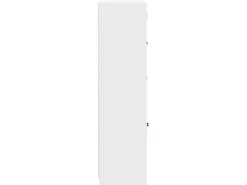 vidaXL Bücherschrank mit Türen 136x37x142 cm Holzwerkstoff Weiß