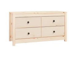 vidaXL Beistellschrank 100x40x54 cm Massivholz Kiefer 821774* Sideboards|Kommode