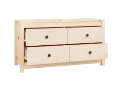 vidaXL Beistellschrank 100x40x54 cm Massivholz Kiefer 821774* Sideboards|Kommode