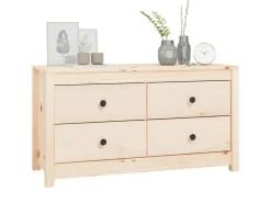 vidaXL Beistellschrank 100x40x54 cm Massivholz Kiefer 821774* Sideboards|Kommode