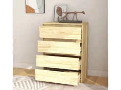 vidaXL Beistellschrank 60x36x84 cm Massivholz Kiefer 808103* Sideboards|Kommode