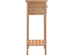 vidaXL Beistelltisch mit Schublade 25x25x60 cm Massivholz Nussbaum* Tische