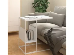 vidaXL Beistelltisch Weiß 55x36x59,5 cm Holzwerkstoff 343107* Tische