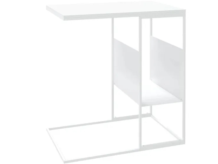 vidaXL Beistelltisch Weiß 55x36x59,5 cm Holzwerkstoff 343107* Tische